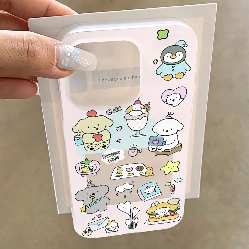 有范壳ins镂空小动物iPhone15promax苹果14手机壳13简约1112磨砂7