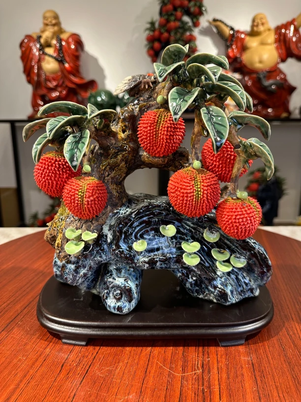 佛山石湾陶艺 荔枝