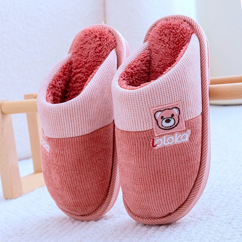 路路佳棉拖鞋女秋冬季加厚软底防滑包头居家室内保暖防臭棉拖鞋男