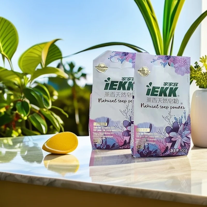 洗衣粉无磷香氛皂粉去渍去污亲肤清新留香柔顺家用持久花香家庭装