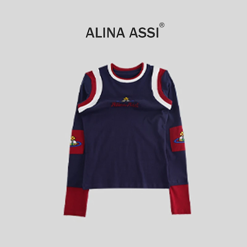 【大瑶家】2024 新款百搭T恤简约显瘦宽松长袖上衣Y0135