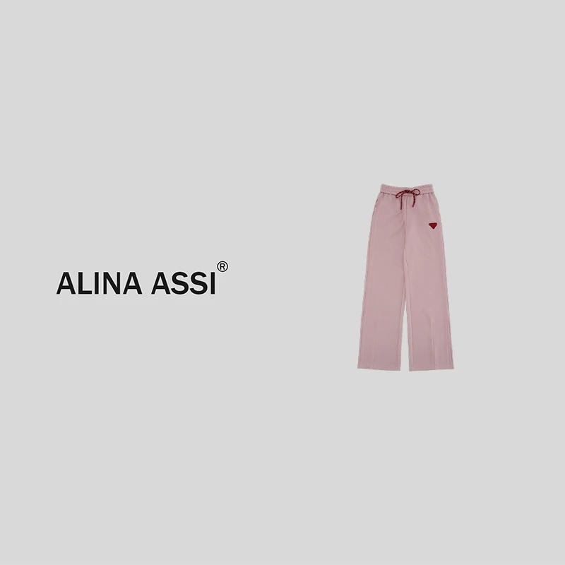 【汶汶】2024春季新款百搭简约显瘦休闲裤AM662