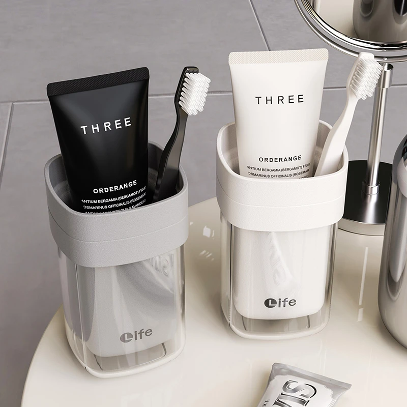 简约旅行漱口杯情侣刷牙杯套装便携式洗漱杯子牙缸牙具牙膏牙刷盒