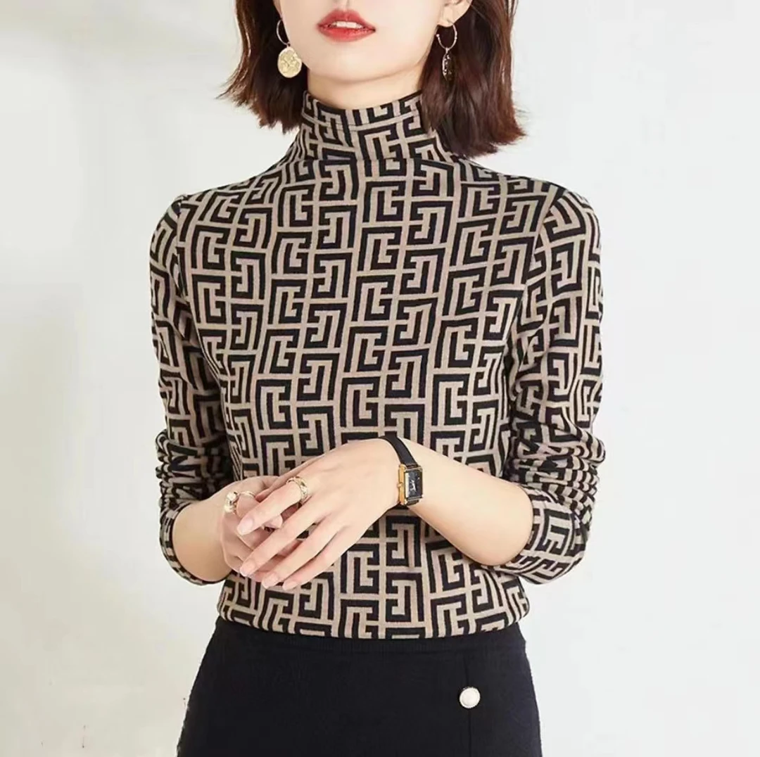 秋冬圆领德绒阳离子发热保暖打底绒衫时尚百搭保暖