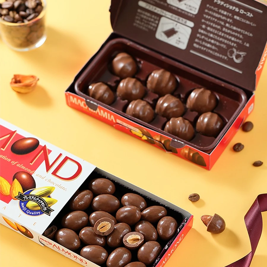 meiji/明治经典夹心牛奶风味日本原装进口香脆精致礼物黑巧制品