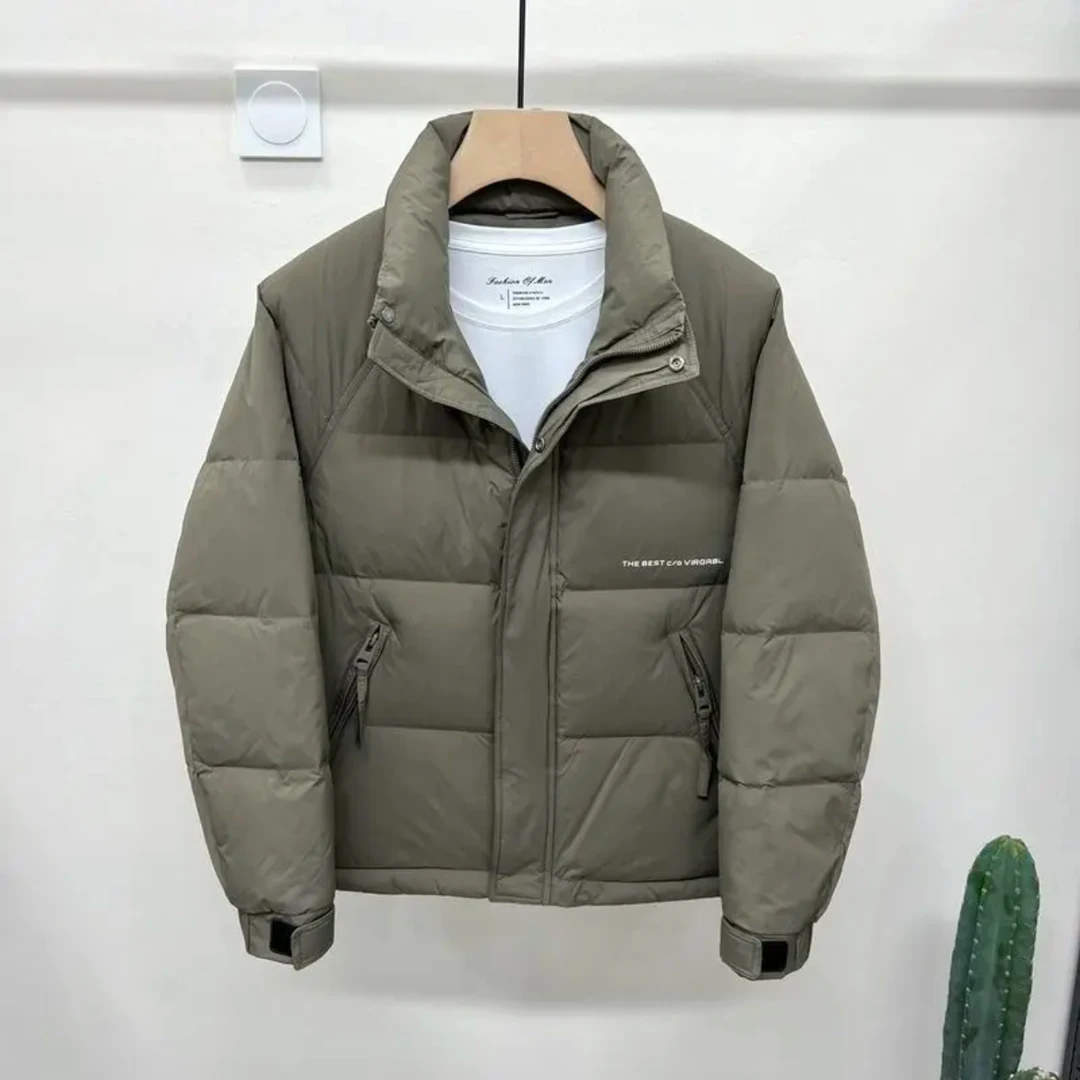 8007-休闲短款保暖加厚立领短款情侣款时尚韩版轻薄百搭外套非标