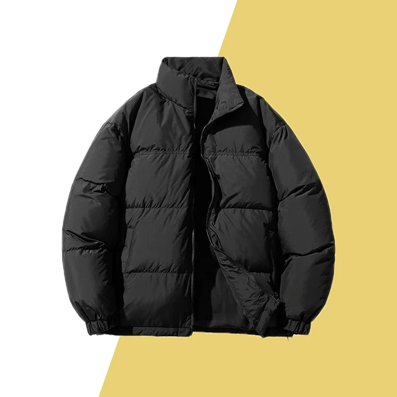 8899-情侣款百搭时尚休闲潮牌冬季韩版加绒加厚防寒服-G