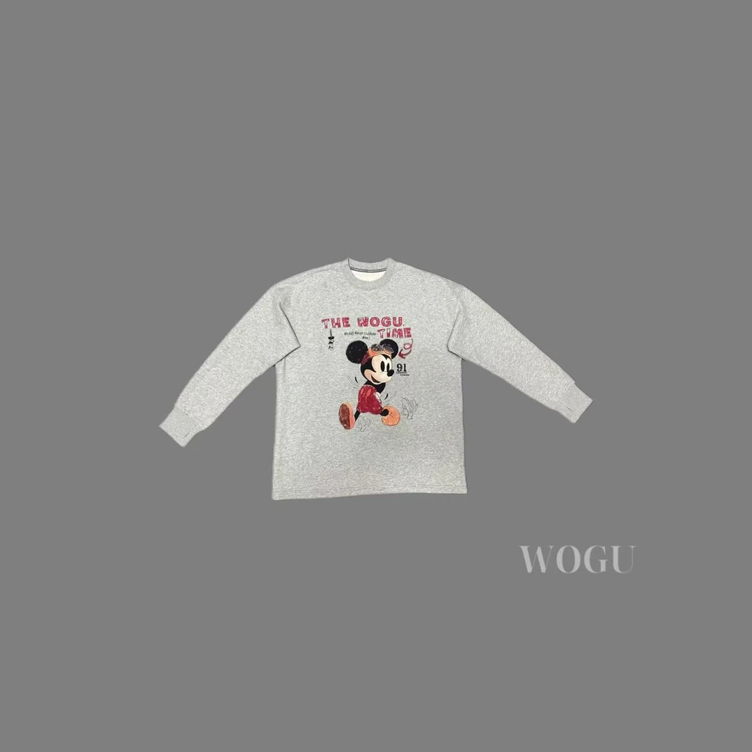 WOGU240809卡通品质高货加绒卫衣