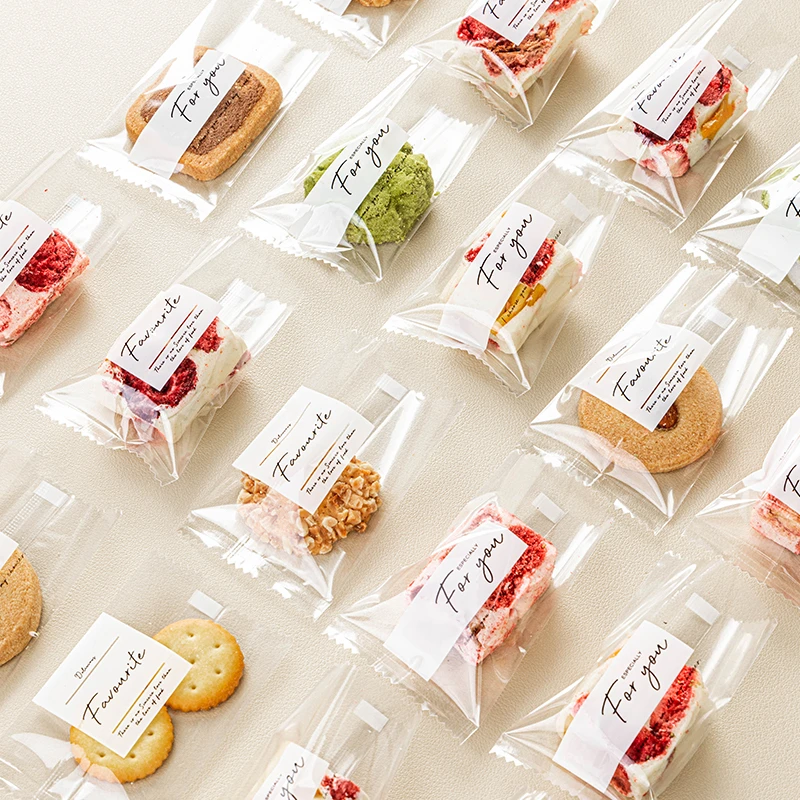 雪花酥包装袋曲奇饼干糖果自封袋子装太妃牛轧糖小机封袋分装烘焙