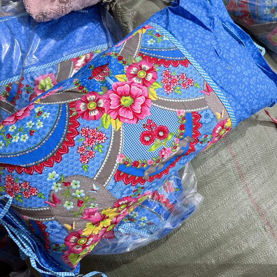 AA 宝蓝色扇形 高货枕头 腰靠 可拆洗 35*60 发1个