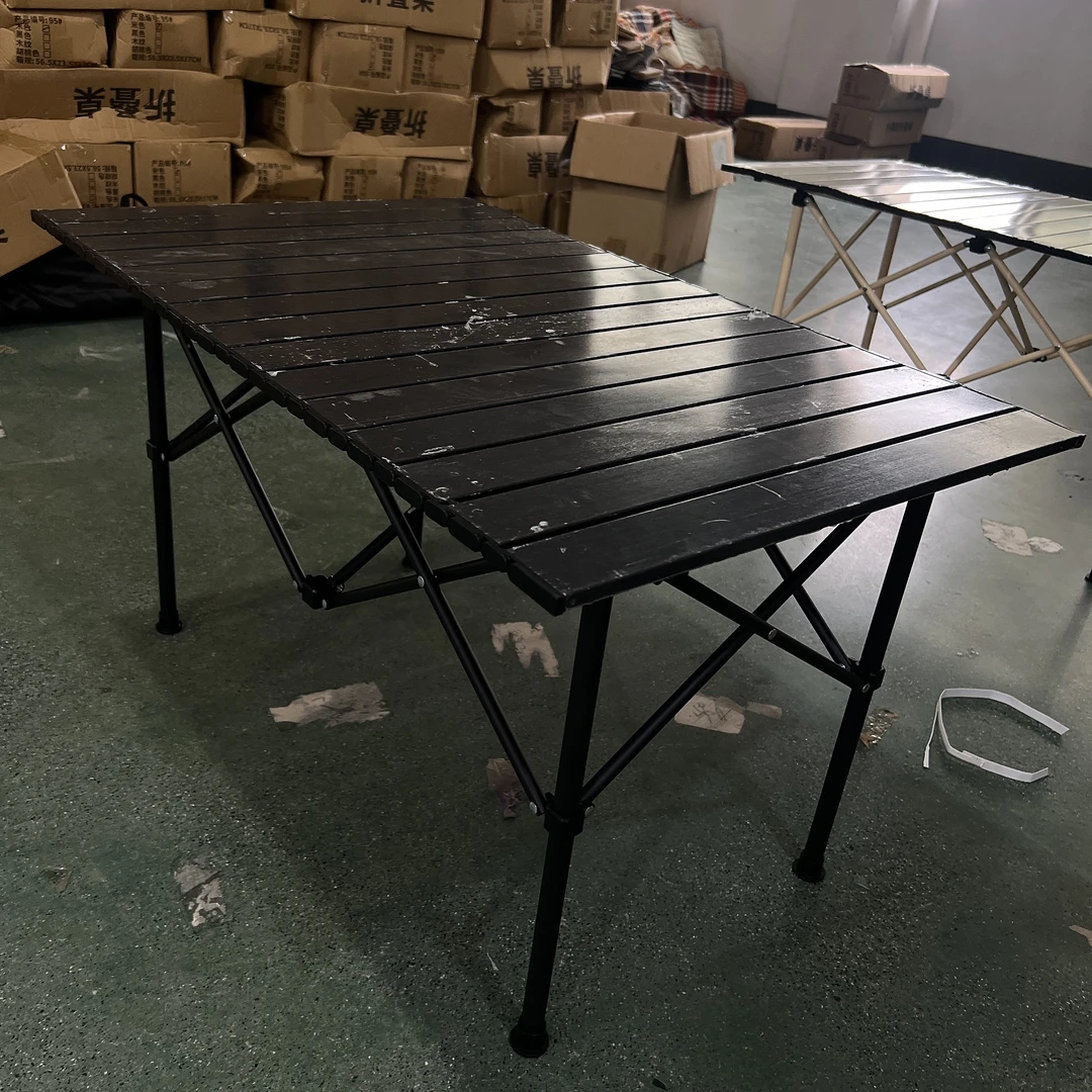 C1 黑色蛋卷桌可折叠桌高级户外桌 约55**88*50深浅不分