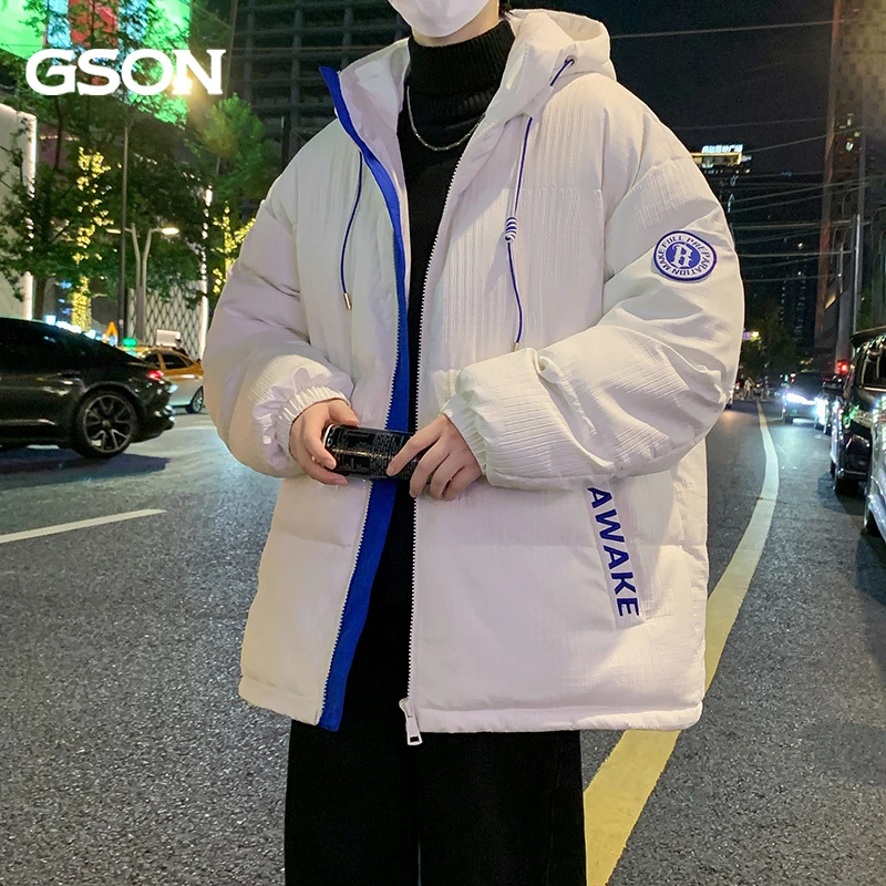 2024新款GSON男士美式棉服外套秋冬季新款加厚防寒棉袄子棉衣冬装