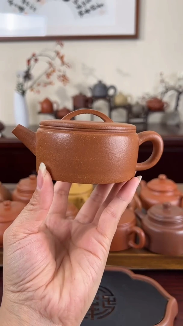 【闪购商品】紫砂茶壶黄降坡一片瓦壶150CC