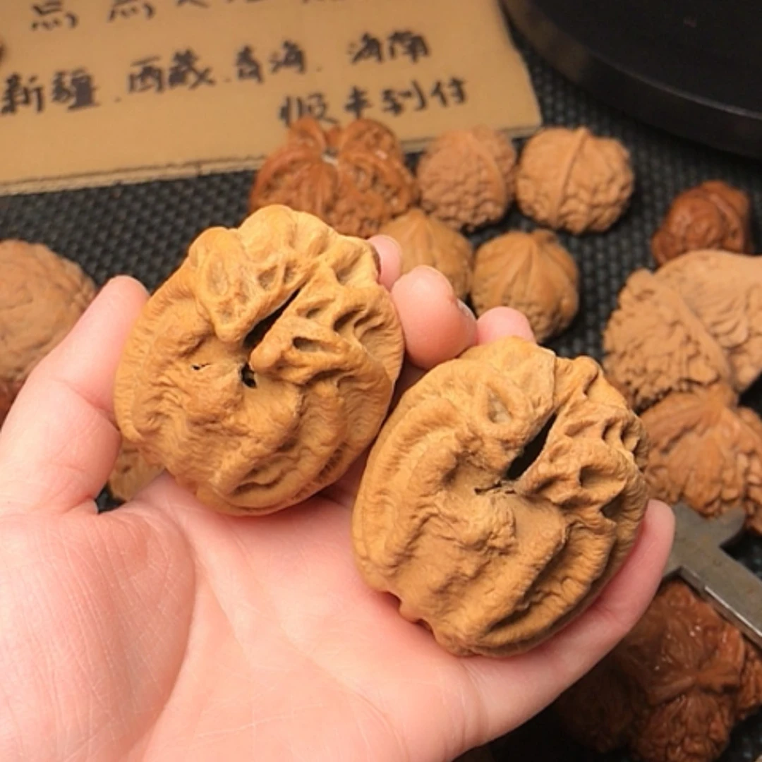 【闪购商品】文玩核桃把件乾坤鬼脸