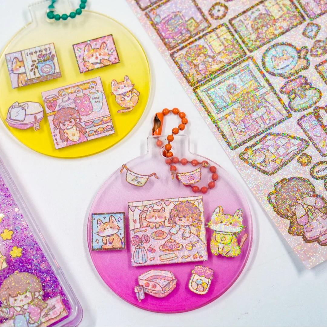 流沙咕卡砖咕卡贴纸套装女孩儿童玩具奶油胶豪华版礼盒女生4006