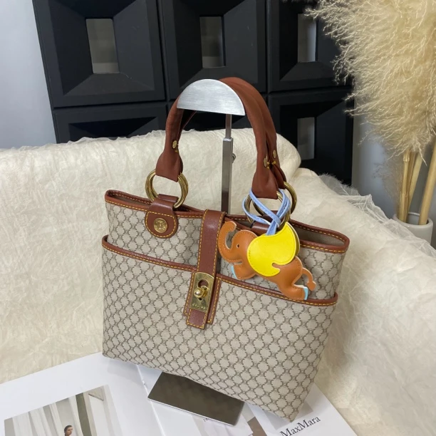 95新 Celine/思琳 老花凯旋门手提单肩托特包