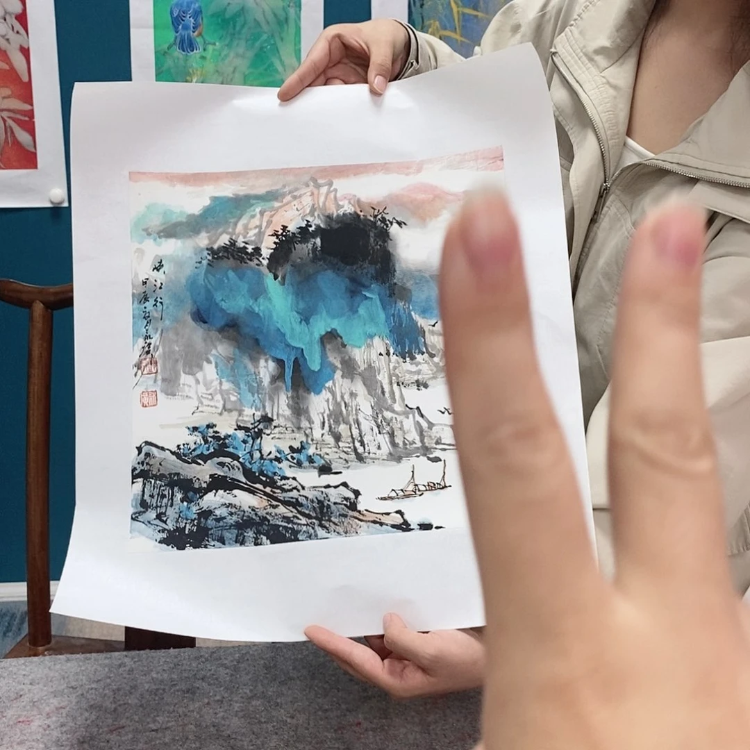 绘画邓永广手绘画鸟