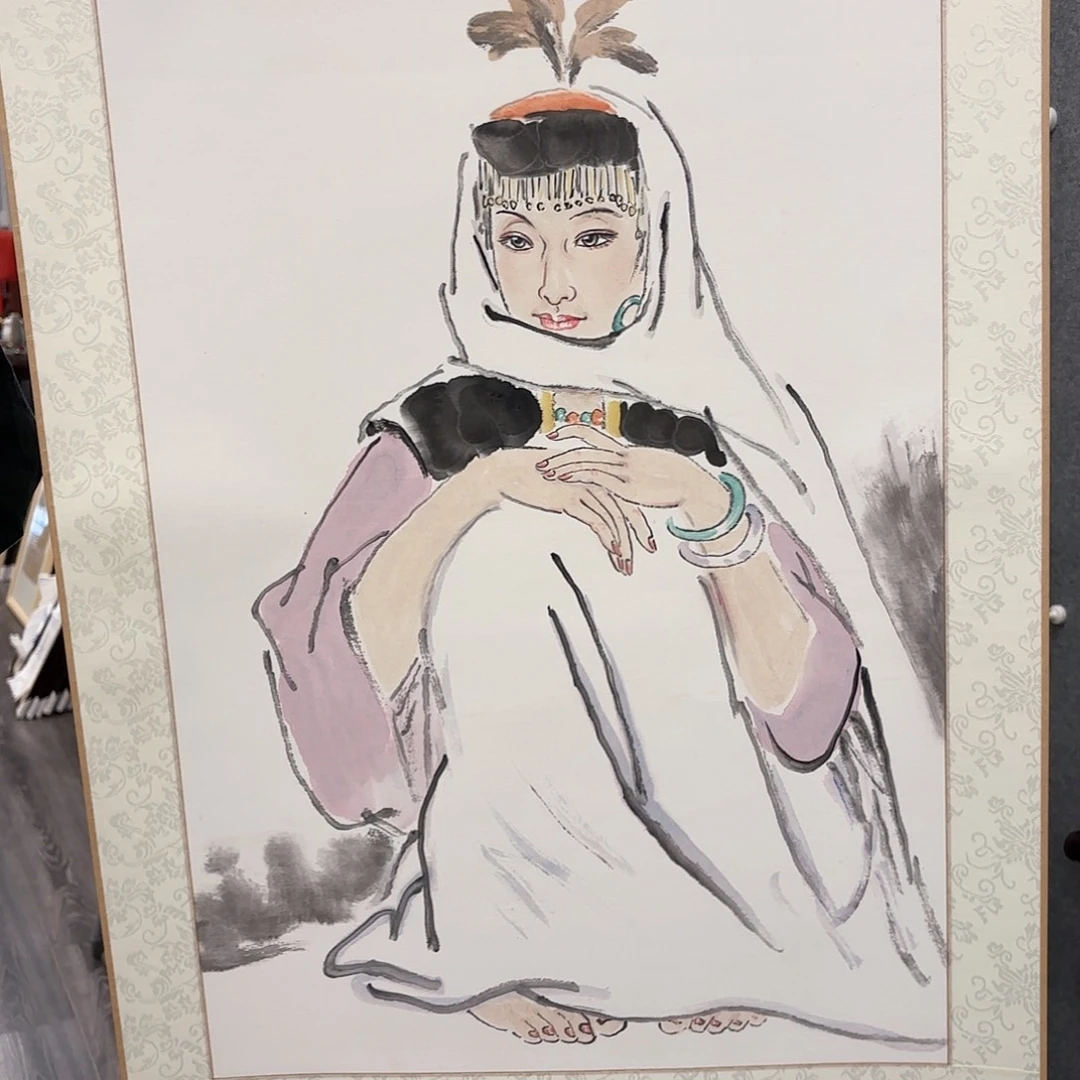 绘画卢东升真人真迹