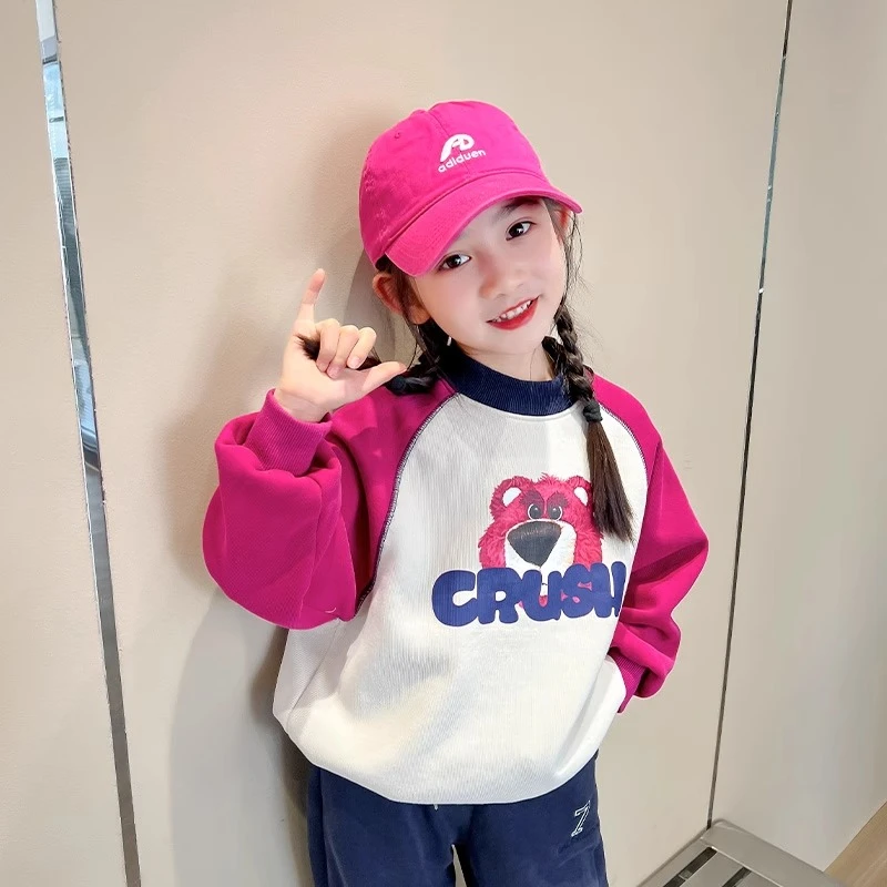 女童加绒加厚卫衣秋装儿童上衣2023秋冬新款网红洋气女大童童装潮