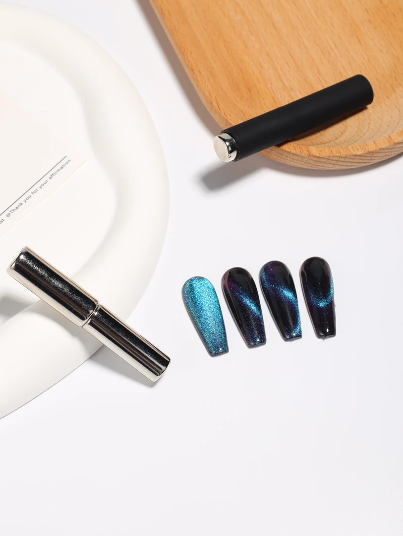 美甲带保护套圆柱磁铁猫眼工具耐摔