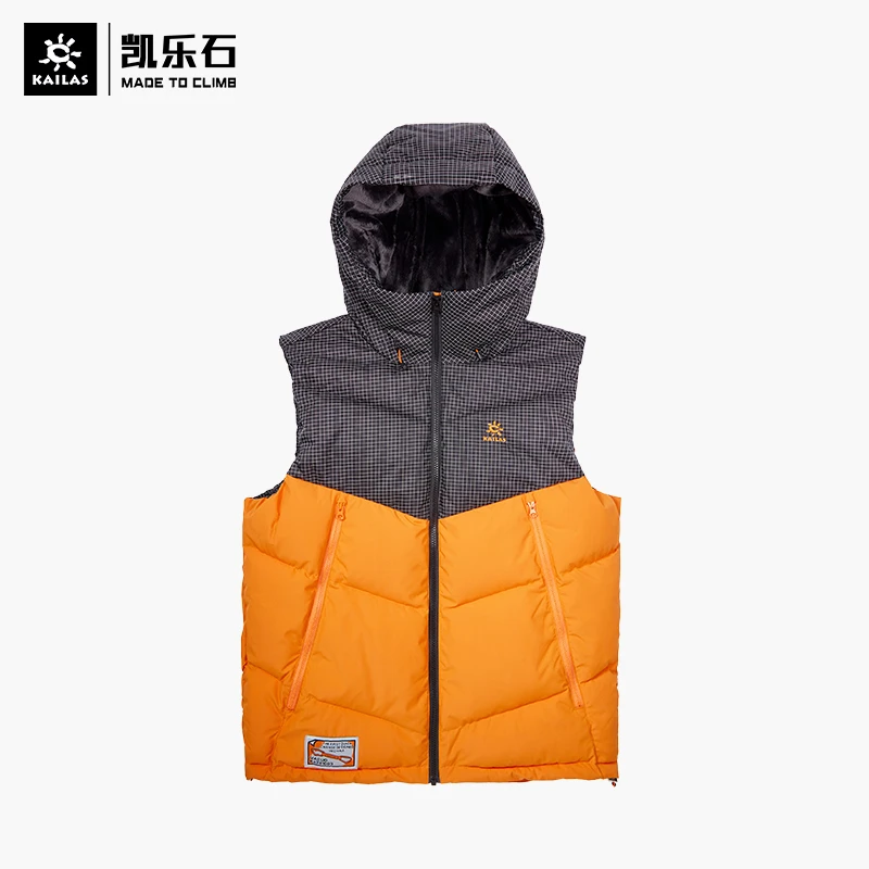 凯乐石 2140112  男款户外休闲运动防风保暖连帽棉背心