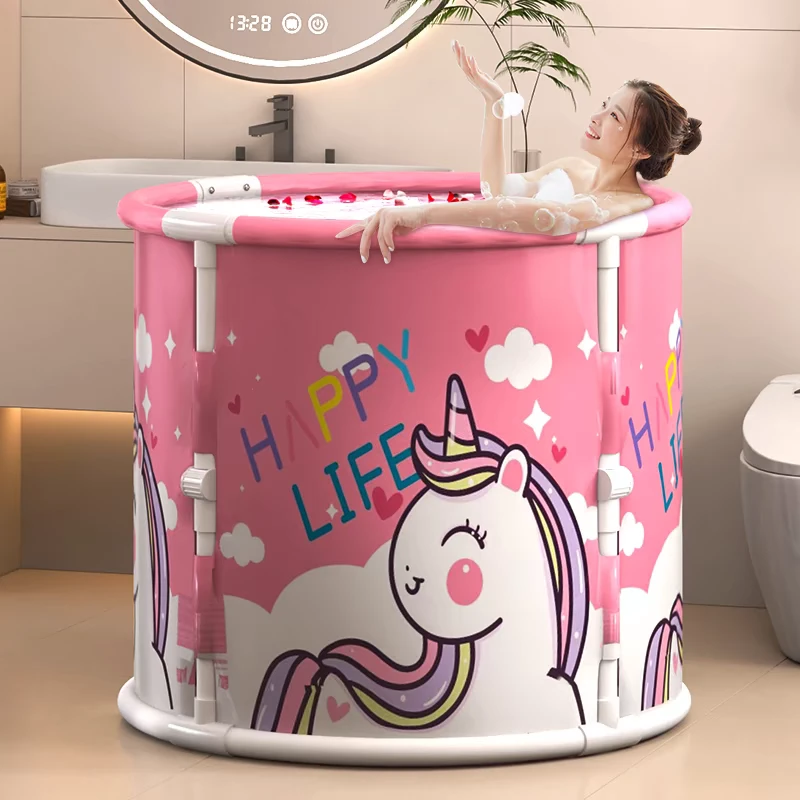 【成人款】泡澡桶大人免安装可折叠沐浴桶家用小户型加厚大号洗澡桶
