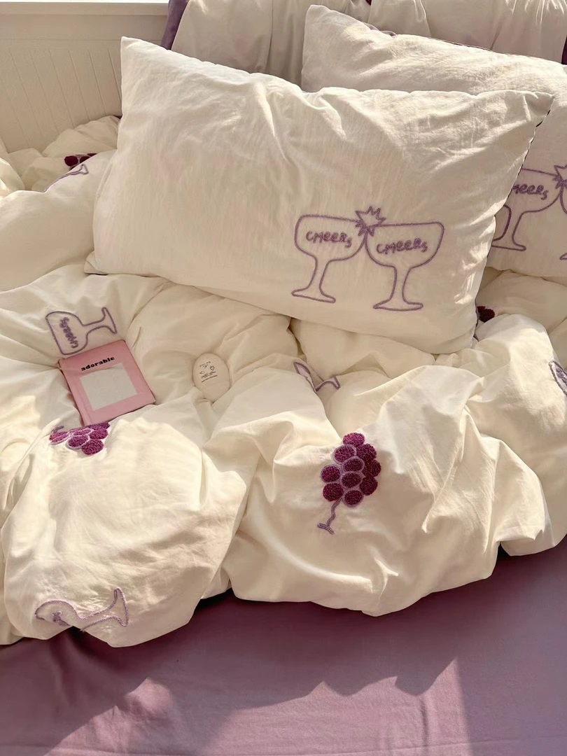 软绵绵水洗棉毛巾绣四件套