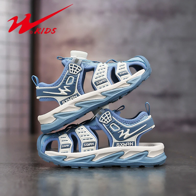 双星童鞋男童凉鞋6-12岁防滑软底儿童运动夏季男孩潮流包头沙滩鞋