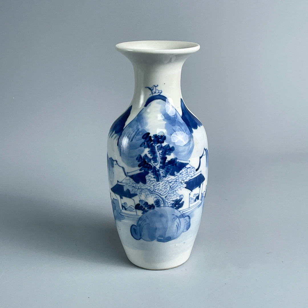 瓷器/古董光绪青花山水瓶-M2XLE000078古玩/收藏/文物/绣花张