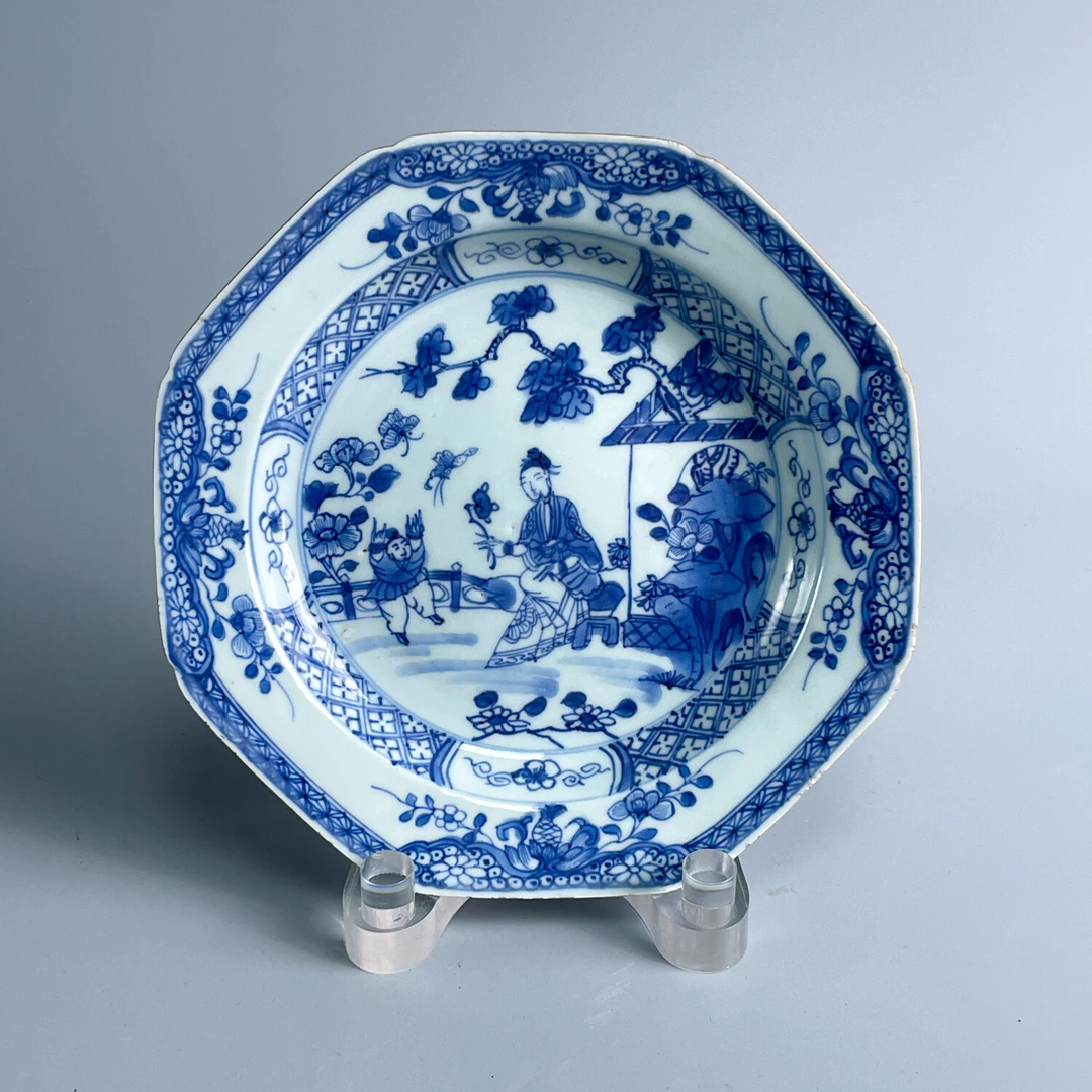 瓷器/古董康熙青花婴戏图深盘-M2XK6003838/收藏/文物/绣花张