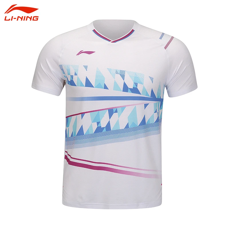 LI-NING/李宁羽毛球服大赛服谌龙同款T恤休闲速干比赛服透气凉爽