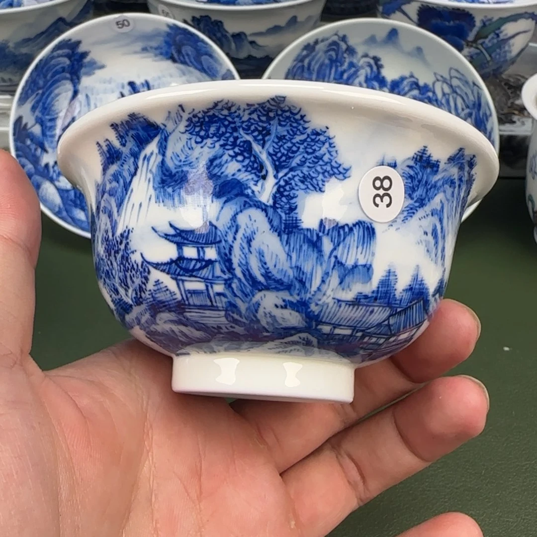 杯彦祖纯手绘茶具38