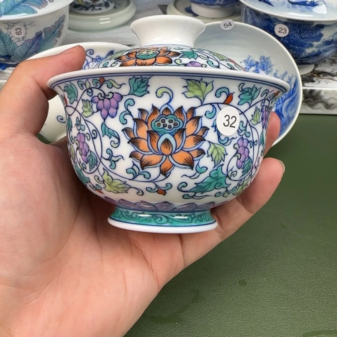 杯彦祖纯手绘茶具32