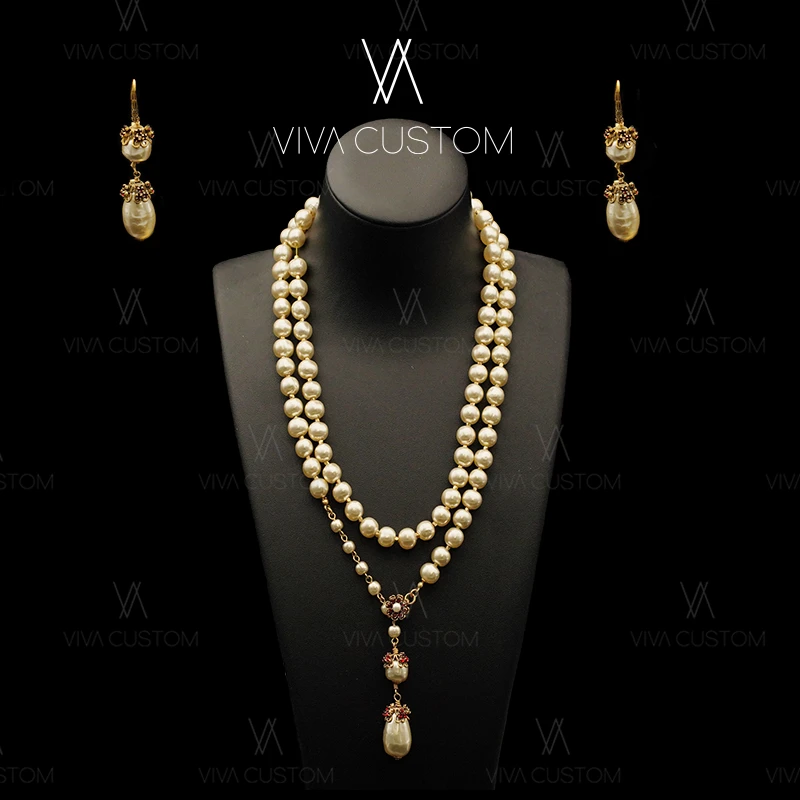 合金项链 合金项链 （精工系列）时尚百搭小花立体灵动套装