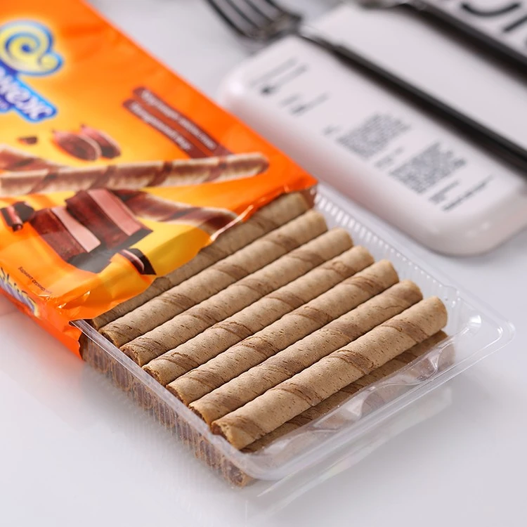 175克3袋俄罗斯进口酥脆蛋卷休闲小零食品