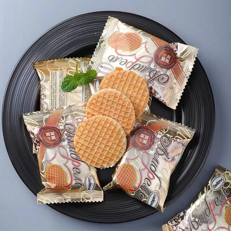 俄罗斯拉丝饼干进口食品休闲零食蜂蜜夹心饼年货408克
