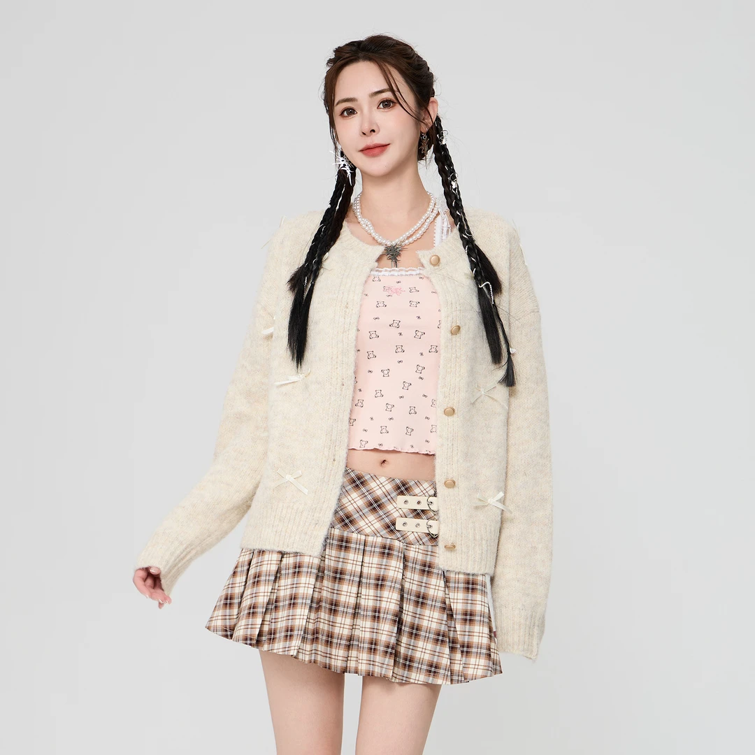 ANPK纯欲甜美开衫毛衣AD143K8844