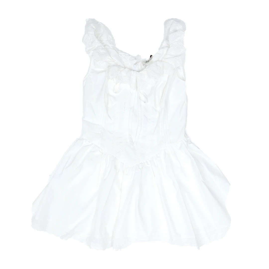 ANPK方领连衣裙女装连衣裙裙子气质白色时尚夏季法式AD311X8351