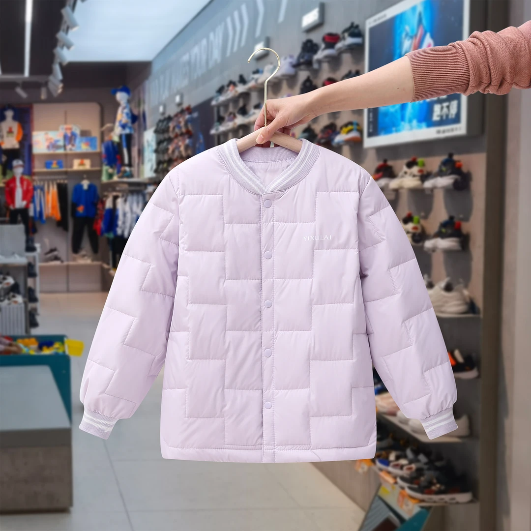 2024儿童羽绒服内胆女童防寒保暖校服神器男童短款休闲轻薄中大童