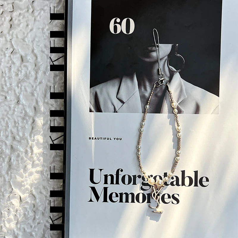 【KELE短链-銮金YS珍珠】水晶短链原创设计-苹果安卓通用防丢