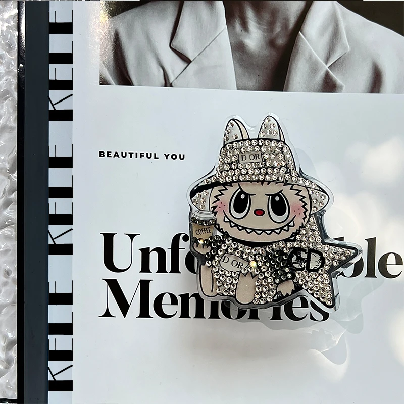 【磁吸支架-繁花labubu】手工点钻-苹果安卓通用磁吸支架-煲剧通用