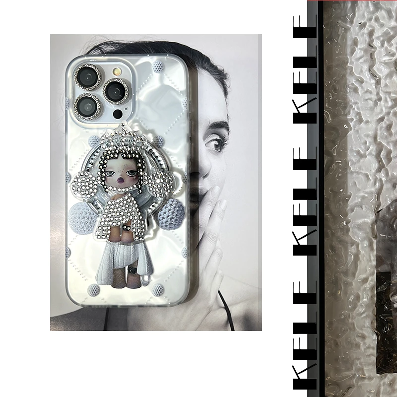 【水波纹磁吸-皇冠SP女王】苹果12 13 14 15promax潮牌手机壳