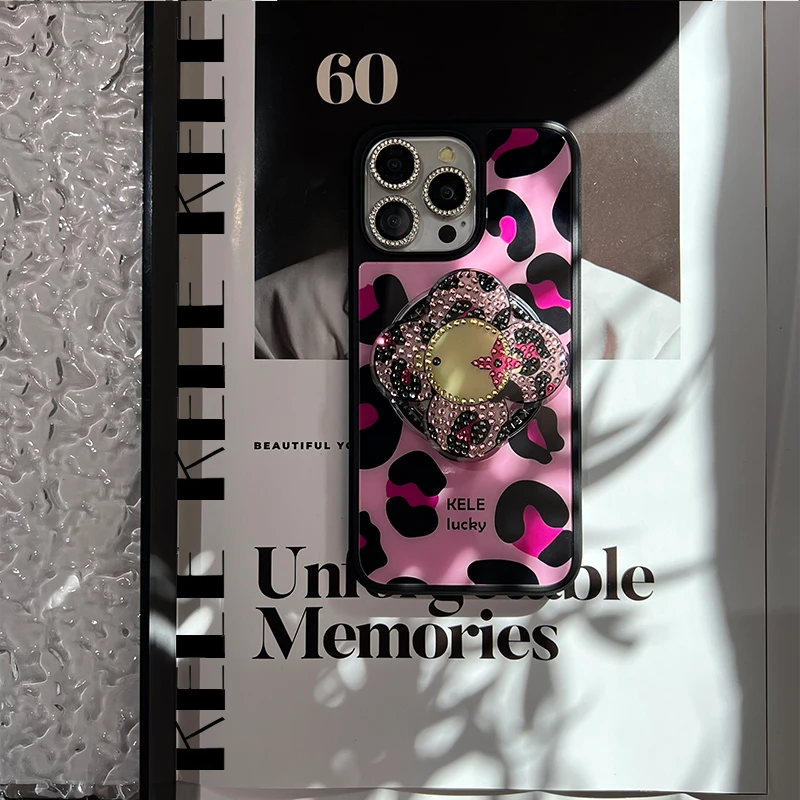 【KELE磁吸系列-粉豹纹】苹果12 13 14 15promax潮牌手机壳