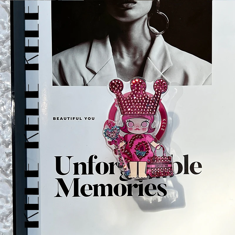 【磁吸支架-环球皇冠茉莉】手工点钻-苹果通用磁吸支架-煲剧通用