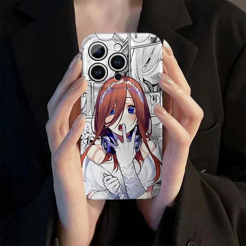 中野三玖适用苹果手机壳华为OPPO荣耀VIVO小米防摔菲林壳