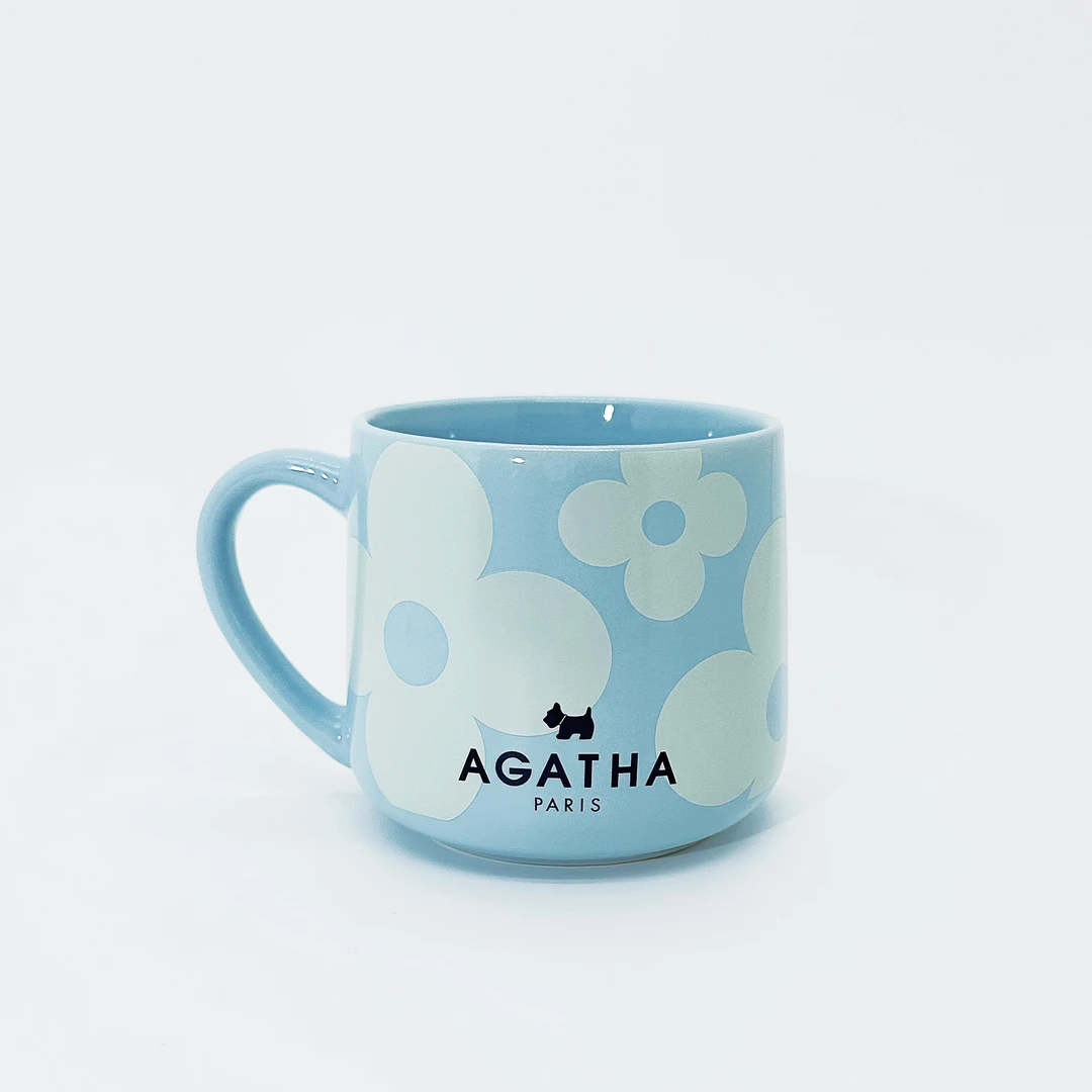 AGATHA/瑷嘉莎南法花园马克杯天空蓝色创意咖啡杯个性情侣喝水杯