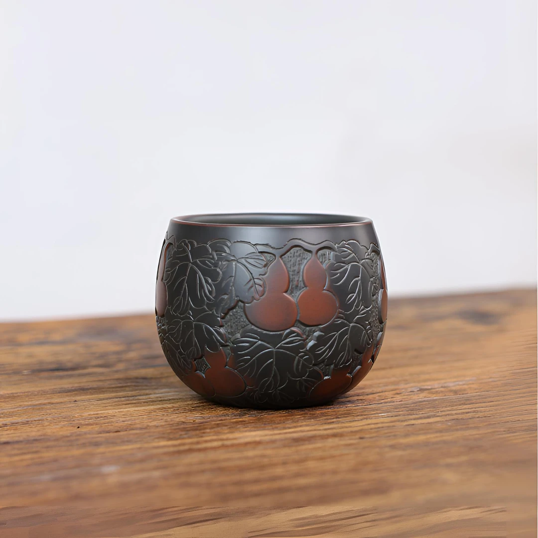 坭兴陶茶杯100cc   葫芦杯 主人杯客人杯 喝茶杯专用杯 送礼杯