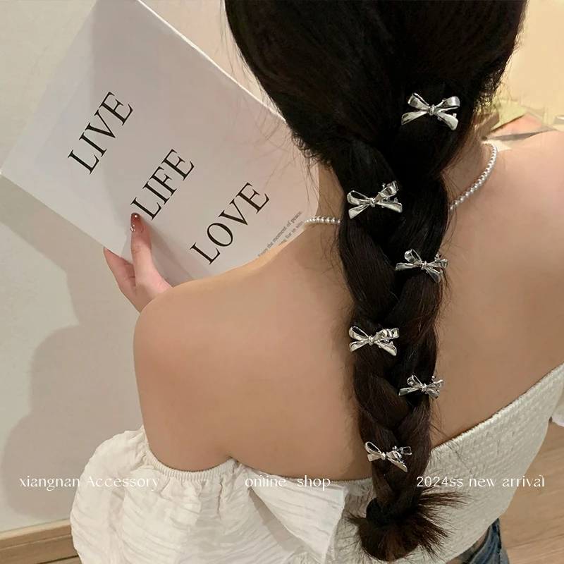 蝴蝶结发夹新款甜酷高级感前额碎发刘海夹女甜美侧边夹子头饰发卡