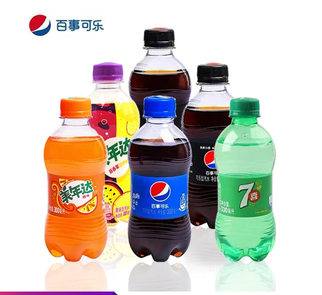 百事可乐有糖无糖七喜美年达汽水饮料300ml饮料