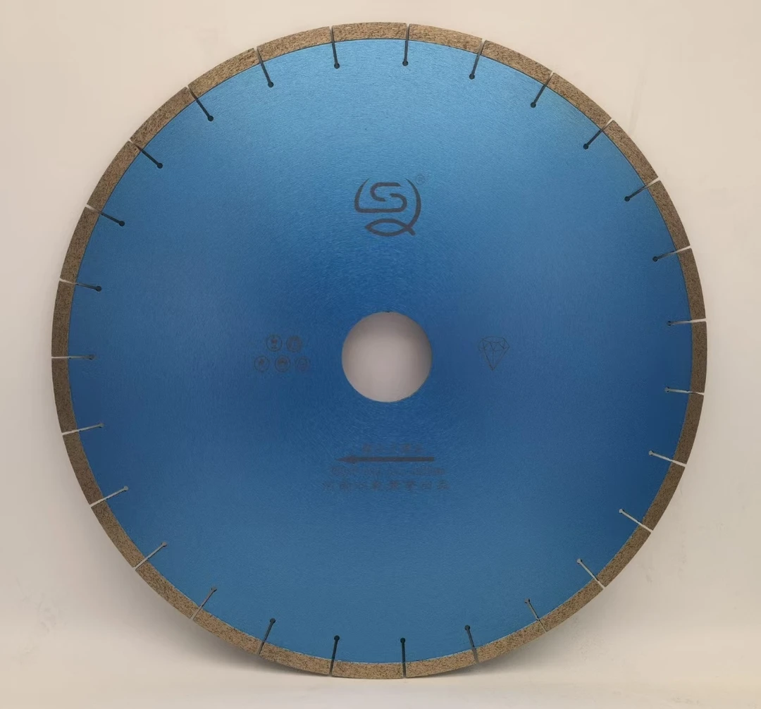 50毫米内孔，350毫米外径闪光双乾蓝色精切大理石锯片